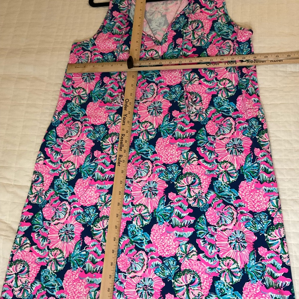 Lilly Pulitzer Johana Cover Up Dress in Oyster Bay Navy - Picture 6 of 7